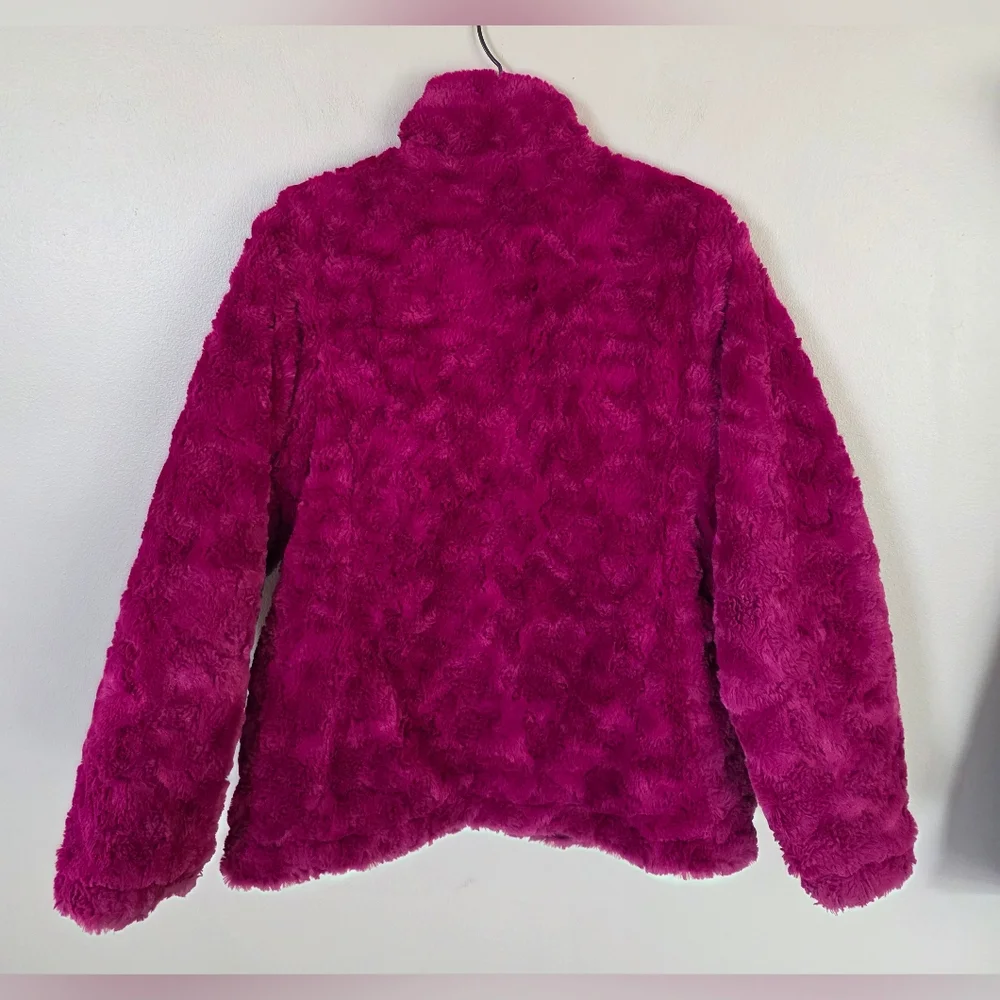 The North Face Mossbud Swirl Reversible Girl's Zip Up Coat Size XL
